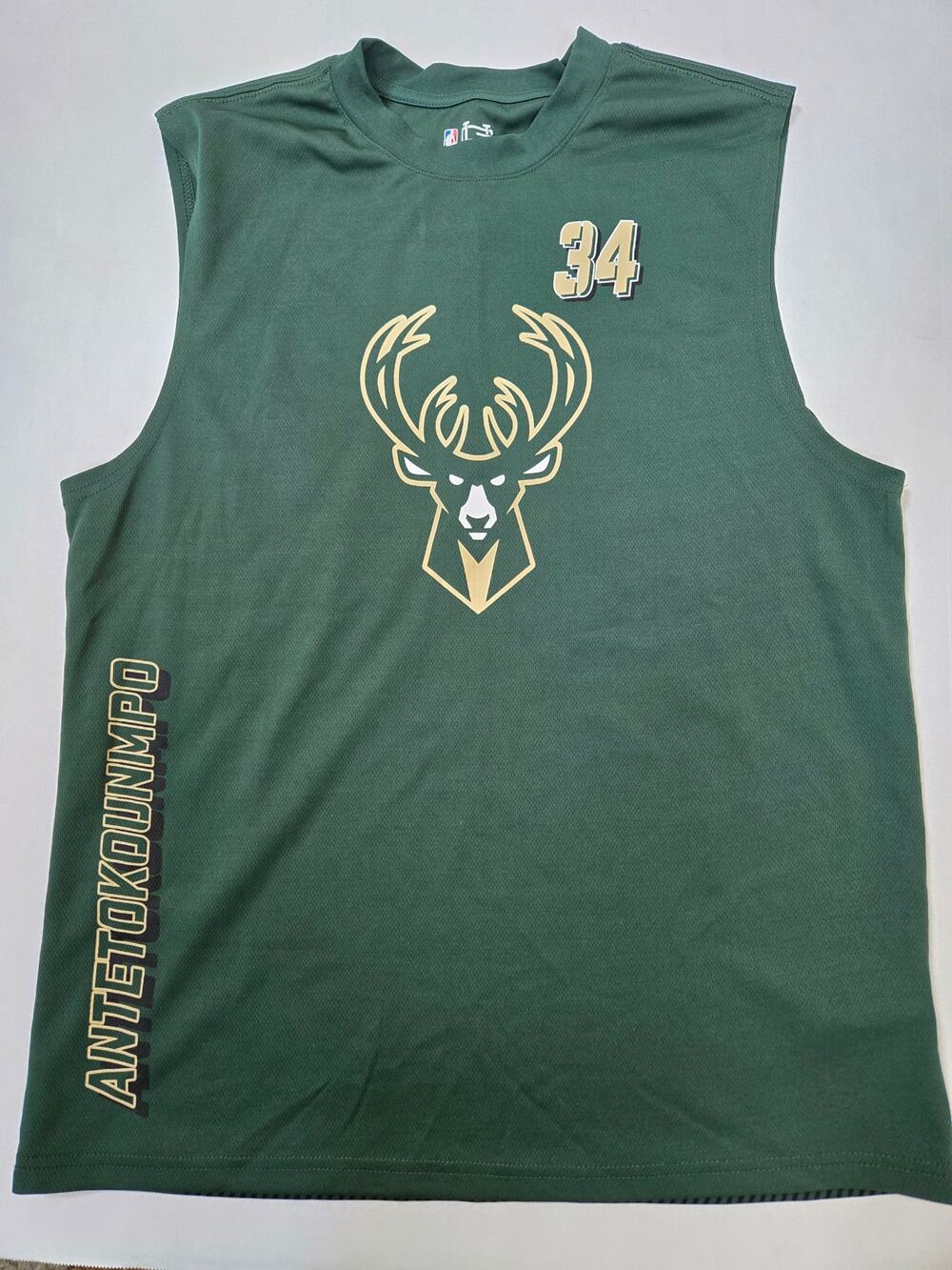 Milwaukee Bucks Giannis Antetokounmpo Tank Jersey Mens Large Green NBA